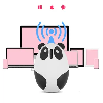 Datoru Peles spēlētājs Meitene Karikatūra Rozā Bezvadu Pele USB Optiskā Izslēgt Peles 1200DPI Panda Dizains Mazo Roku Peles Portatīvie