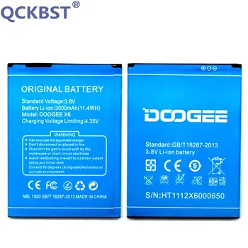 Jaunu 3000mAh Augstas Kvalitātes Akumulatoru DOOGEE X6 Pro Mobilo Telefonu Litija-jonu Batterij Bateria+ Izsekošanas Kods