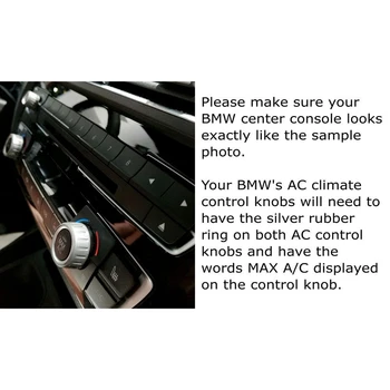 AC Klimata Kontroles un Radio Skaļuma regulēšanas Poga Gredzenu Pārsegi, BMW 1 2 3 3GT 4 Sērijas (F20 F22 F30 F31 F32 F33 F80 F82 F87) 3Pcs Sarkana