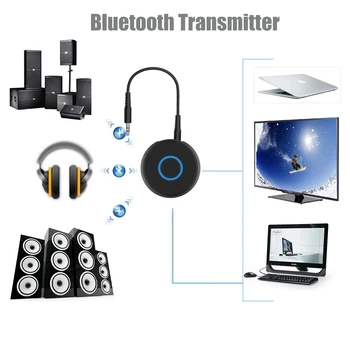 JINSERTA Bluetooth Raidītāju 3.5 mm Jack Bluetooth 5.0 Adapteris TV, Datoru, Notebook Palaist Audio Austiņas Skaļruņi