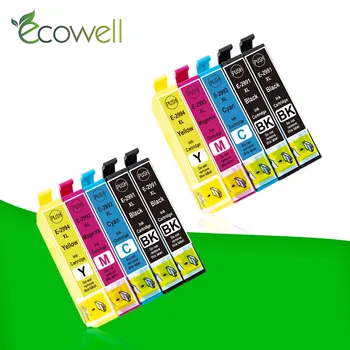 Ecowell 4Black T 2991 T2991 29XL tintes kasetne T2994 savietojams ar EPSON XP255 XP257 XP332 XP335 XP342 XP 235 245 247 printeri