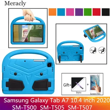 EVA Case for Samsung Galaxy Tab A7 10.4 collu 2020. gadam SM T500 T505 Rīkoties Stāvēt Segtu Bērnu drošību EVA Triecienizturīgs Portatīvo Tablete Gadījumā