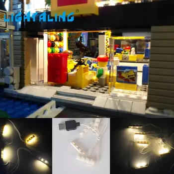 Lightaling LED Gaismas Ķieģeļi Komplekts Var Izrotāt Visas Bloki Ēku Radītājs Māju Celtniecības Bloki Modelis Rotaļlietas