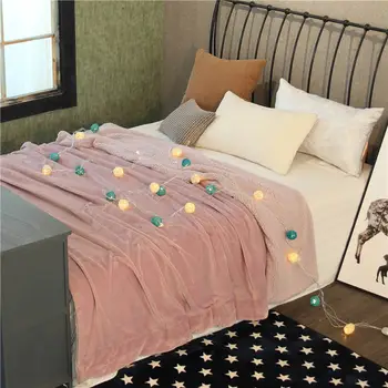 Papa&Mima Cietā Rozā Ziemeļvalstu Ziemas Biezs, Silts, Mājīgs Segu Met Lapas Vāciņa Vītne Double-sided Microfiber gultas Pārklājs