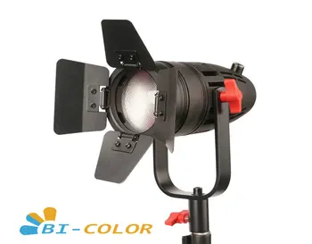 1 Gab NĀCA-TV Boltzen 30w 5800 lux@1m Frešneļa Fanless Focusable LED, Bi-Color Ar Maisu Led video gaisma