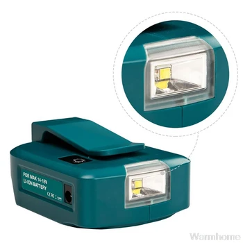 14,4 V/18V Li-on Baterija Dual USB Ports ar LED Gaismas starmešu gaismā Lukturīti, lai Makita Akumulatori S08 20 Dropship