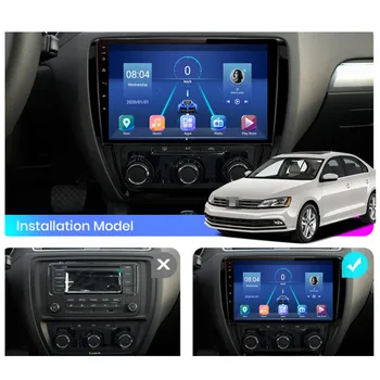 4G LTE Android 10.1 VW Volkswagen Jetta 6 2011-2018 Multivides Stereo Auto DVD Atskaņotājs Navigācija GPS Radio