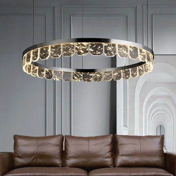 Vienkārši Mūsdienu LED Pendant Light Crystal Luksusa Ēdamistaba Dzīvojamā Istaba Dekorēšanas Kārtā Karājās Lampa, Restorāns Guļamistaba Mākslas Apgaismes iekārtas