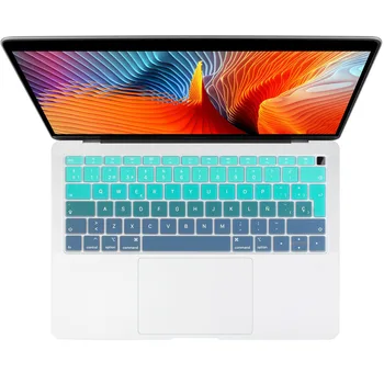 Spānijas Klaviatūras Vāka Uzlīmes Aizsargs 2018 Jaunu MacBook Air 13 Collu ar Touch ID & Retina A1932 Portatīvo datoru Piederumi