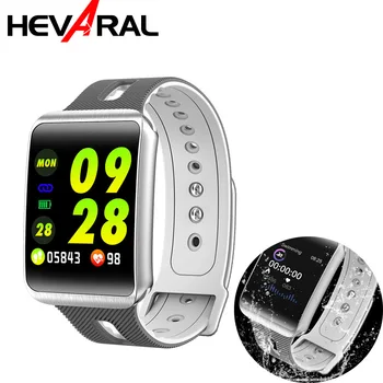 HEVARAL GT98 Ūdens pierādījums Bluetooth Smart Skatīties asinsspiediens, Sirdsdarbības Aproce Sieviešu Sporta Skatīties Uz Vīriešiem Frakcija Regarder