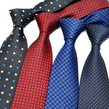 YISHLINE 2020. GADAM KARSTĀ Classic 8CM Vīriešu kaklasaites Svītrainām Sarkanā, Zilā Cilvēks Kaklasaites Neckwear Līgavainis Biznesa Kāzu Kaklasaiti Puses Piederumi