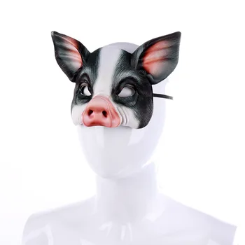 Cūku Galvas Maskas Tušas Animales Maskas Cosplay Halloween Masku Prop Puse Karnevāla Maska Cūkas Galvas Maska Sejas Segtu Cūku Cosplay