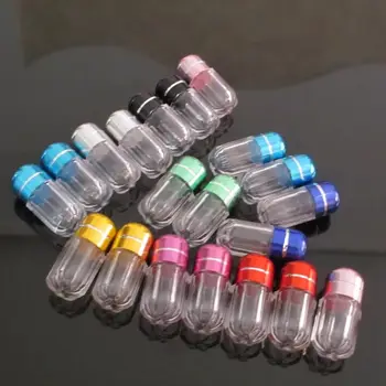 100gab Kārta Caurspīdīga Tableti Gadījumos, Plastmasas Pudeles Šķidruma Pudele Sadalītāji Tukšās Pudeles Kapsula Medicīnas Pudeli Shell Burkas Flakons