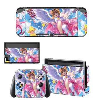 Kartes Sagūstītāja Sakura Nintendo Slēdzis Ādas kategorijas Uzlīme NintendoSwitch uzlīmes ādas Nintend Slēdža Konsoles un Prieks-Con Kontrolieris