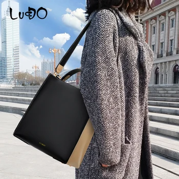 LUCDO 2020. gadam sieviešu soma vintage sieviešu ādas Luksusa modes rokassomas, Plecu Messenger somas dāmas liels Tote somas bolsas feminina