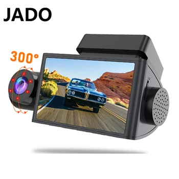 JADO Auto Dash Kamera HD1080P ADAS Auto Dvr Dash Kamera 3 Kameras Nakts Redzējums Dashcam 24H Autostāvvieta kontrolēt automašīnas Video Reģistratoru