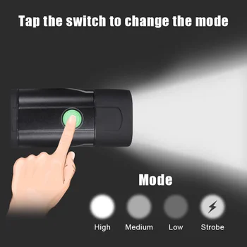 WasaFire Velosipēdu Gaismas Mini XM-L2 LED Velosipēda Priekšējais Gaismas USB Lādējamu MTB Galvas Lampas 4 Režīmi Super Spilgti Velo Lukturu