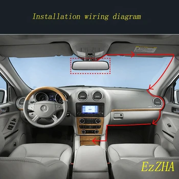 EzZHA 4.3 collu Auto HD Atpakaļskata Spogulis Monitors CCD Video Auto Novietošanas Palīdzības LED Nakts Redzamības Atpakaļgaitā, Atpakaļskata Kamera