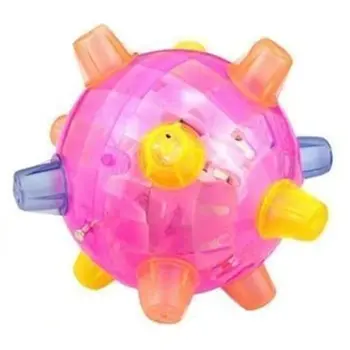 Sunim Lēkt Rīcības Bumbu Jautrības Dejas Bumbu Pet Kvēlojošs Bumbu Rotaļlieta Lēkt praktiski izturīgu portatīvo Mājdzīvnieki rotaļu bumbiņas