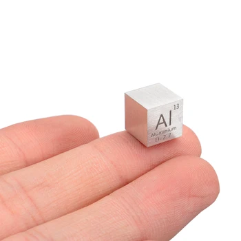 1gb 99.99% Augstas Tīrības Alumīnija Sakausējuma 10mm Cube Cirsts Elementu Periodiskā Tabula Amatniecības Rīki