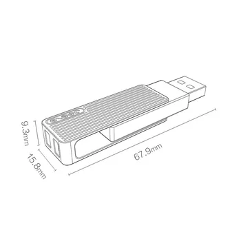 Xiaomi JESIS USB3.1 U Diska Portatīvo Alumīnija Sakausējuma 120MB/S Lasīšanas Ātrums 32G/64G/128G U Diska, USB Flash Drive, Memory Stick