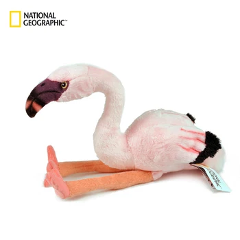 National Geographic Plīša Rotaļlietas Kawaii Stufffed Dzīvnieki, Rozā Meitene Sirds Plīša Flamingo Lelle Dāvanas