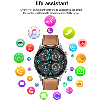 Timewolf Kārtā Ekrāns Smart Skatīties Bluetooth Zvanu Skaidras Balss Smartwatch EKG PPG asinsspiediens Smart Skatīties Androind Tālruni