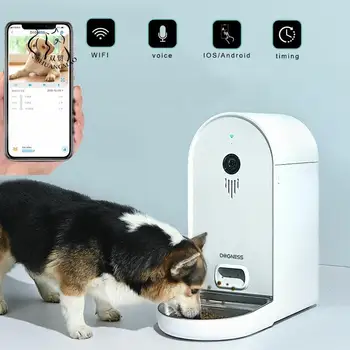 Smart Automātiskā Pet Cat Suns Pakārtotā Pods 6L Tālvadības Barošanas Intelligent Electric USB Veikt Attēlu un Video Novērošanas Ierakstu
