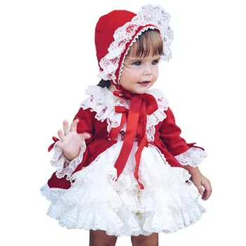 Spānija Bērniem Kleita Ziemassvētku Puse Loku Mežģīnes Bērnu Meitene Princese Kāzu Kleitas Bērnu Apģērbu Ziemassvētki Vestido Zaļā Elbise