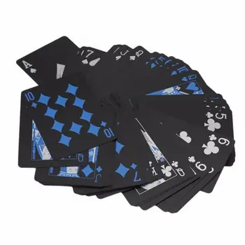 Pokera Kārtis Jaunu Caurspīdīga PVC Pokera Spēļu Kārtis, Plastmasas, Kristāla Ūdens izturīgs Ūdensdrošs Spēļu Wareable Trauki Resistan
