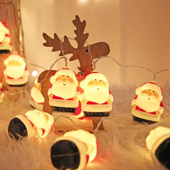 Santa Claus Lampas String Ziemassvētku Eglīte Silts Gaismas Stīgu Gaismas Santa Claus Puse, LED Lampas, Dekori USB Sīkrīkus EM88