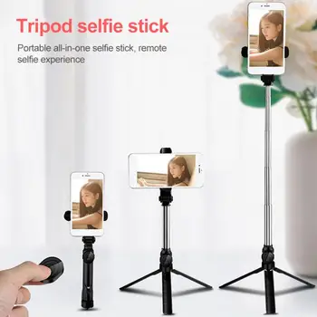 3 in 1 XT10 Bezvadu Bluetooth selfie Stick Pagarināt Monopod Rokas Mini Statīvs Ar palo selfie Tālvadības Slēdža Turētājs Stiprinājums