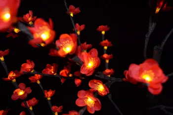 Bezmaksas Piegāde 1000PCs/ Daudz Augstas Kvalitātes Izgatavots 40*25mm zīda ziedu, ziedu Ķiršu Ziedu Galvas piemērots 3MM LED 9 Krāsas