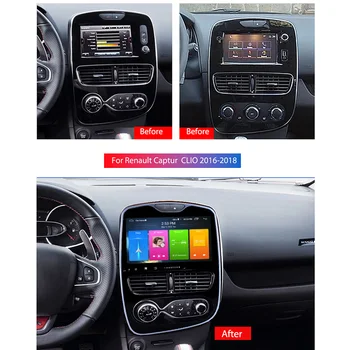 10.1 collu Android 10 Auto GPS Navigācija, radiouztvērējs Player 2016-2017 2018 Renault Clio Digitālā/Analogā atbalsta OBD2 NE DVD