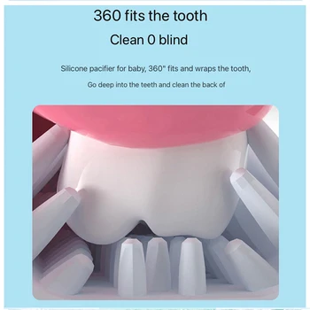 360 grādu inteliģento automātisko sonic elektriskā zobu suka USB lādējamu U-veida zobu balināšanas zobu veselību