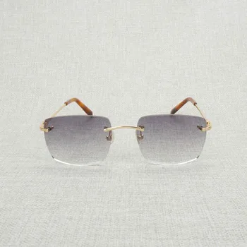 Vintage bez apmales Brilles Vīrieši Sievietes Metāla Rāmis Laukumā Brilles Toņos Oculos Gafas Āra Kluba Piederumi 011B