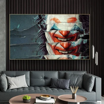 Joker Sienas Dekori Krāsošana Filmas Plakāts Portrets un Izdrukāt Sienas Mākslas Audekls Gleznošanai joker Bildes viesistaba, Mājas Dekoru