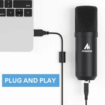 MAONO A04Plus USB Mikrofons Cardioid Kondensatoru Podcast Microfono 192kHz/24bit Plug and Play Ar Livestreaming YouTube ASMR