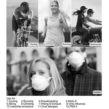 10PCS 5-Slāņu Anti PM2.5 Dūmaka Putekļu salona Mutes, Sejas Maskas Filtri, braucot ar Velosipēdu, Izjādes Pārgājienu DIY Sejas Maskas
