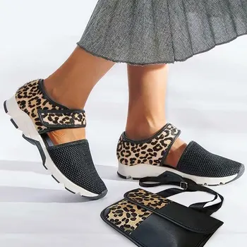 Izmērs 43 Vasaras Sandales Acs Kurpes Sieviešu Sandales Dzīvoklis Gadījuma Platformas Sandales 2020. Gada Vasaras Sneaker Dāmas Chaussures Femme