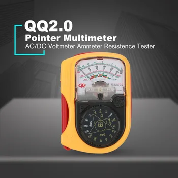 QQ2.0 Roku turēt Kabatā Rādītāju, Analogais Multimetrs AC/DC Voltmetrs Mehāniskās Ammeter Strāva Resistence Testeri Mērītājs