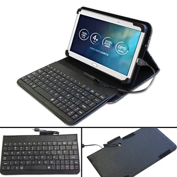 Anti-Putekļu, Ādas Tablet Stand Folio uz Lietu Vadu Tastatūru Piemērots Huawei MediaPad X1/X2/MediaPad M1/M2/M3/M5 Planšetdatoru