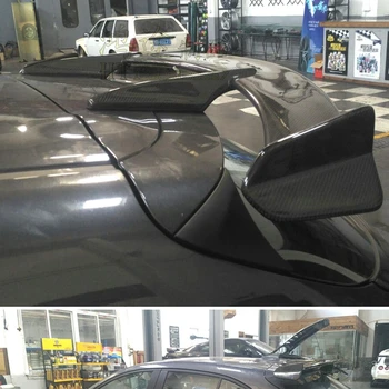 Oglekļa Šķiedras Apsildāmi Ārējie spoguļi, Spoilers Asti Trunk Boot Ārējie Apdares Auto Stils Priekš Mazda 3 CX-3 Axela Hečbeks-2017