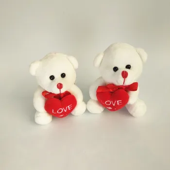 Mini Augstas Kvalitātes Mīlestība Mīksto lācīti Pildījumu Dzīvnieku Plīša Rotaļlietām Valentīna Diena Dāvanas Zēni Meitenes Dzimšanas dienas Dāvanas