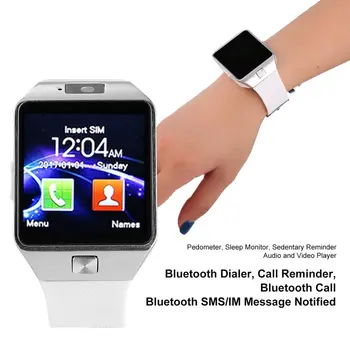 Bluetooth smart skatīties Viedo rokas Pulkstenis Atbalsta Tālruņa Kameru, SIM TF GSM Android, iOS Tālrunis dz09 pk gt08 a1 vīriešiem un sievietēm