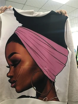 FORUDESIGNS Hoodies Sievietes Āfrikas Meitenes Black Art sporta Krekli Dāmas Slim Puloveri Hoody Mātītes Rudenī pelēkā vārna Steetwear
