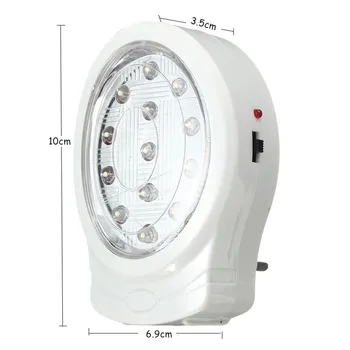 Uzlādējams LED Mājas Sienas Avārijas Gaismas Strāvas zuduma Lampas Spuldze ES Plug AC110-240V Guļamistabai Nakts Gaisma