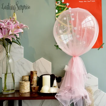 Valentīna Diena Dāvanu 18 Burbulis Balonu & Soft Šveices Dzijas Dzimšanas dienu, Kāzu Dekorēšana Puse Fovors (Burbulis +Ailē Stāv+Tills)