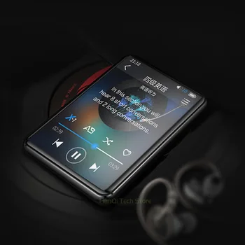 Benjie X5 Pilnu skārienekrānu, Bluetooth, MP3 Atskaņotājs 8GB 16GB portatīvais Mūzikas Atskaņotājs Ar iebūvētu Skaļruni FM Radio Diktofons E-book