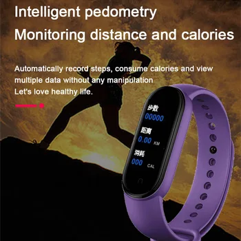 M5PLUS Smart Aproce asinsspiediens Fitnesa tracker Smartband Sirds ritma Monitors Smart joslā Aproce Vīriešiem, Sievietēm Smart Pulkstenis